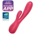 Satisfyer Mono Flex - älyvibraattori - vesitiivis - punainen