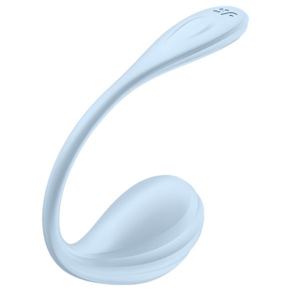 Satisfyer Smooth Petal - älykäs vibraattorimuna (sininen)