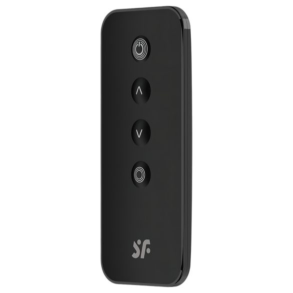 Satisfyer - vibraatiomuna kaukosäätimellä - musta, ribbed petal