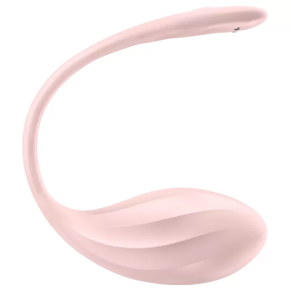 Satisfyer Ribbed Petal - kauko-ohjattava vibraatiomuna - pinkki