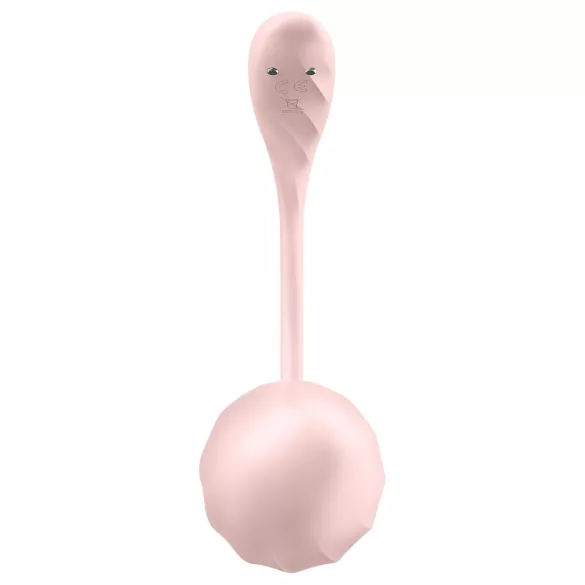 Satisfyer Ribbed Petal - kauko-ohjattava vibraatiomuna - pinkki