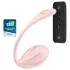 Satisfyer Ribbed Petal - kauko-ohjattava vibraatiomuna - pinkki
