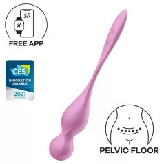   Satisfyer Love Birds 1 - Sovelluksella ohjattava värisevä geishapallo (pinkki)