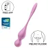 Satisfyer Love Birds 1 - Sovelluksella ohjattava värisevä geishapallo (pinkki)
