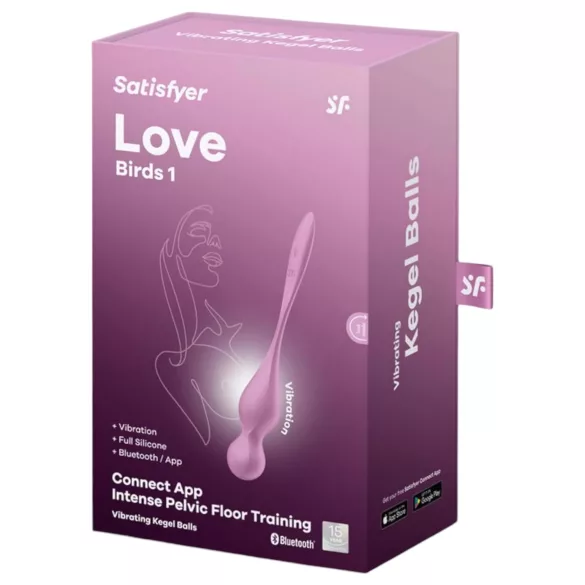 Satisfyer Love Birds 1 - Sovelluksella ohjattava värisevä geishapallo (pinkki)