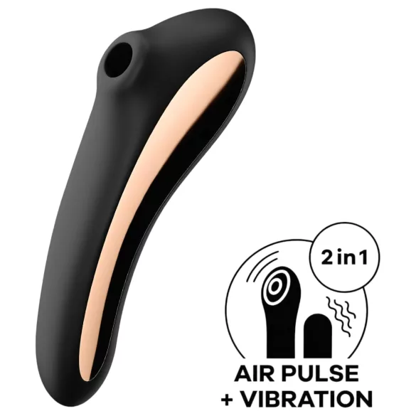 Satisfyer Dual Kiss - vibraattori klitorikselle ja emättimelle - ladattava