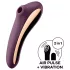 Satisfyer Dual Kiss - klitoriskiihotin ja vaginaalivibraattori - lila