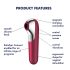 Satisfyer Dual Love - älykäs vagina- ja klitoriskiihotin (punainen)