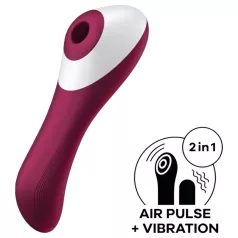   Satisfyer Dual Crush - ladattava klitoris- ja emätinvibraattori - punainen
