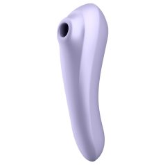   Satisfyer Dual Pleasure - älykkäästi ohjattava 2in1 paineaaltovibraattori - lila