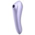 Satisfyer Dual Pleasure - älykäs 2-in-1 ilma-aaltovibraattori (violetti)