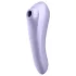 Satisfyer Dual Pleasure - älykkäästi ohjattava 2in1 paineaaltovibraattori - lila
