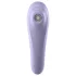 Satisfyer Dual Pleasure - älykkäästi ohjattava 2in1 paineaaltovibraattori - lila