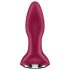 Satisfyer Rotator Plug 2 - ladattava, helmillä varustettu anaalivibraattori (punainen)