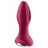 Satisfyer Rotator Plug 2 - ladattava, helmillä varustettu anaalivibraattori (punainen)