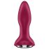 Satisfyer Rotator Plug 2 - ladattava, helmillä varustettu anaalivibraattori (punainen)