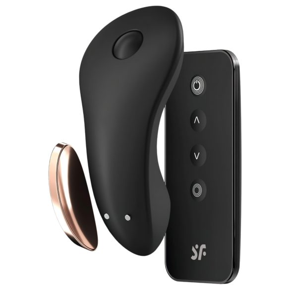 Satisfyer Little Secret - älykäs vedenkestävä klitorisvibraattori (musta)