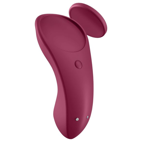 Satisfyer - älyohjattava vesitiivis pikkuhousuvibraattori - punainen