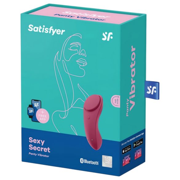 Satisfyer - älyohjattava vesitiivis pikkuhousuvibraattori - punainen