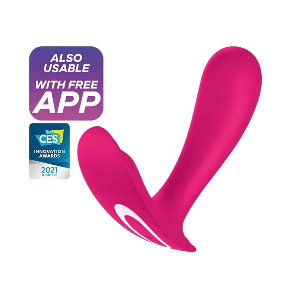Satisfyer Top Secret - älykäs tuplamoottorivibraattori - pinkki