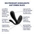 Satisfyer Top Secret Plus - älykäs 3-haarainen vibraattori (musta)