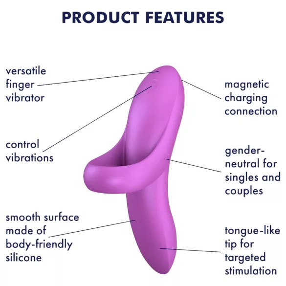 Satisfyer Bold Lover - sormiavibraattori ladattava vedenkestävä pinkki