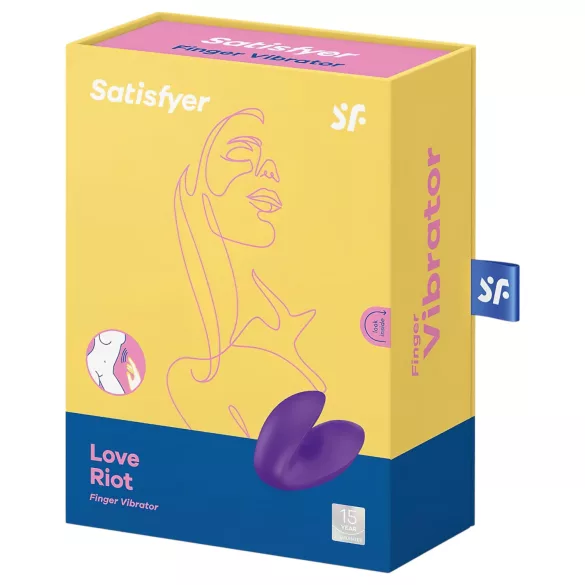 Satisfyer Love Riot - ladattava, vedenpitävä sormivibraattori (violetti)
