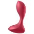 Satisfyer Backdoor Lover - ladattava anaalivibraattori - vedenpitävä - punainen