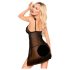 Penthouse After Sunset - läpikuultava babydoll ja stringit (musta) - L/XL