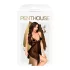 Penthouse Sweet Beast - babydoll-setti - pitsi ja ruusut - musta - L/XL