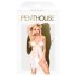 Penthouse - babydoll setti - pitsi & ruusut - valkoinen