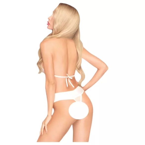 Penthouse Perfect Lover - body kaula-aukkoinen - valkoinen - M/L