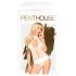 Penthouse Perfect Lover - kaulapannallinen body (valkoinen) - M/L