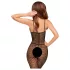 Penthouse Dark Wish - avoin verkkobodysuit - musta