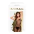 Penthouse Dark Wish - avoin verkkobodysuit - musta