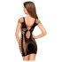Penthouse Juicy Poison - hihnallinen minimekko (musta) - XL