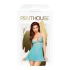 Penthouse - babydoll ja stringit - turkoosi - läpikuultava seksiasu - M/L