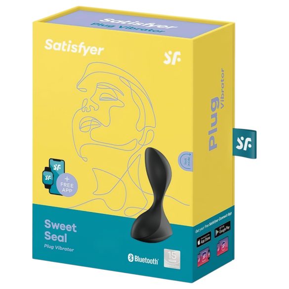 Satisfyer Sweet Seal - äly anaalivibraattori - musta