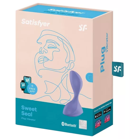 Satisfyer Sweet Seal - sovelluksella ohjattava anaalivibraattori (liila)