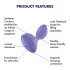 Satisfyer Sweet Seal - sovelluksella ohjattava anaalivibraattori (liila)