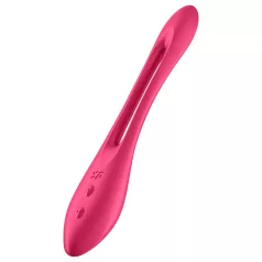 Satisfyer - parivibraattori - taipuisa, ladattava - punainen
