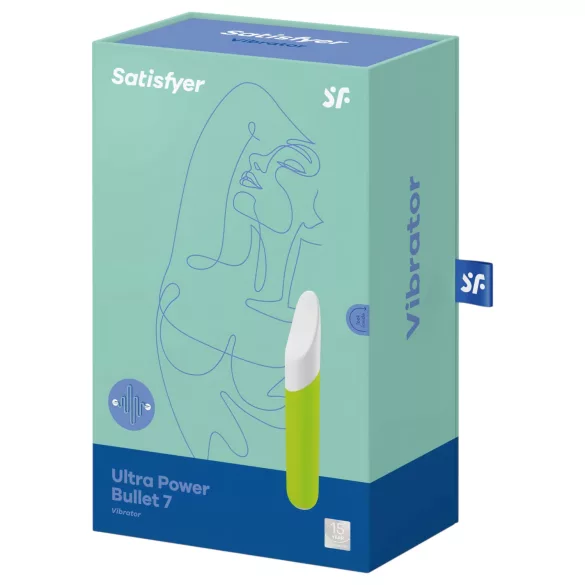 Satisfyer - klitoriskiihotin vibraattori - vedenkestävä - vihreä