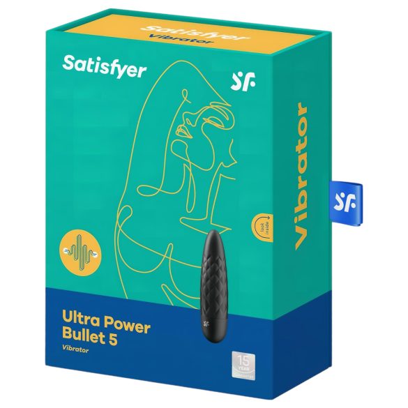 Satisfyer - Ultra Power Bullet 5 - vedenkestävä vibraattori - musta