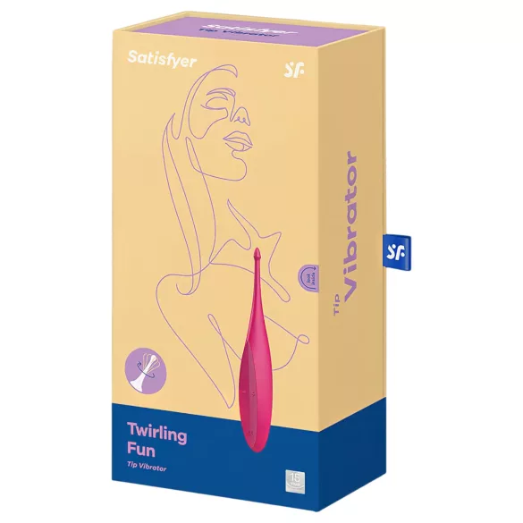 Satisfyer Twirling Fun - klitoriskiihotin - ladattava, vedenkestävä - pinkki