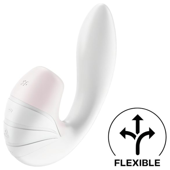 Satisfyer Supernova - 2in1 klitoriskiihotin ja vibraattori - ladattava valkoinen