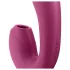 Satisfyer Sunray - ladattava, ilmapulssitoiminen 2-in-1-vibraattori (punainen)