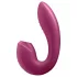 Satisfyer Sunray - ladattava, ilmapulssitoiminen 2-in-1-vibraattori (punainen)