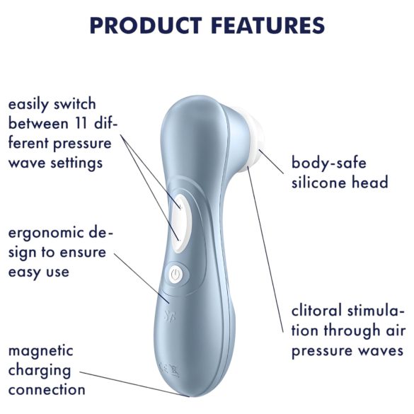Satisfyer Pro 2 Gen2 - klitoriskiihotin - ilmapulssi - ladattava - sininen