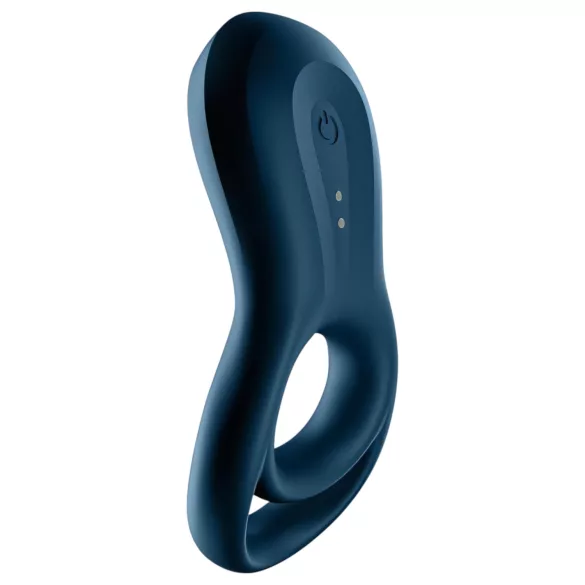 Satisfyer Epic Duo - älykkäästi värisevä penisrengas - musta