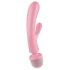 Satisfyer Triple Lover - G-piste ja hierontavibraattori (pinkki)